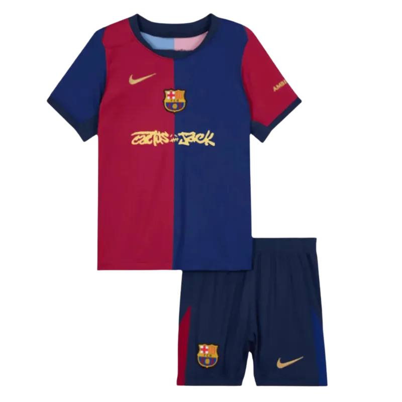 24/25 Kids Barcelona Home Cactus Jack Kit