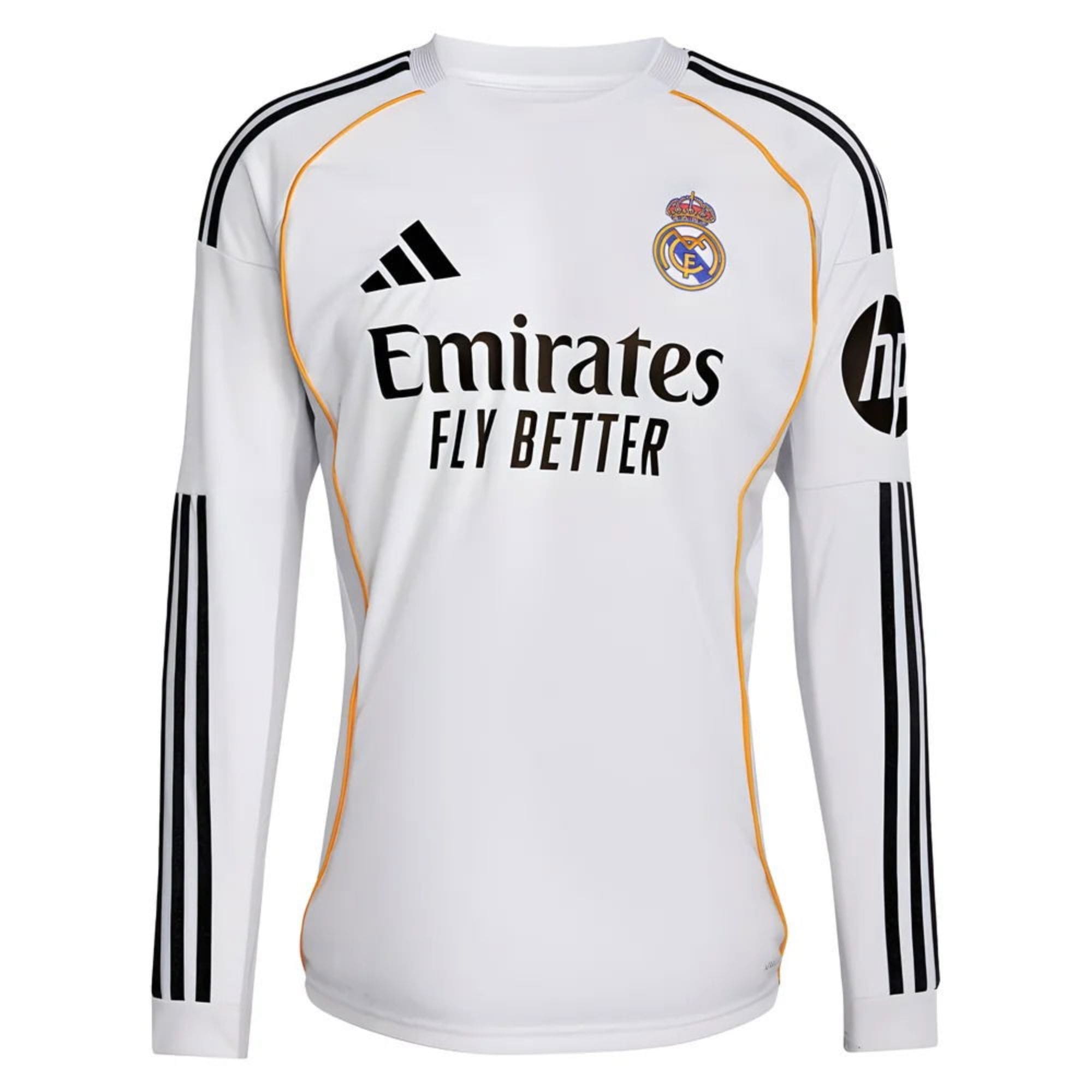 25/26 Real Madrid Home Long Sleeve Jersey