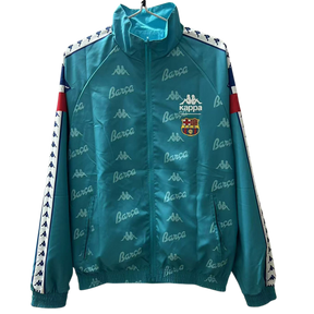 FC Barcelona 1996/97 Inspired Retro Windbreaker - Reversible