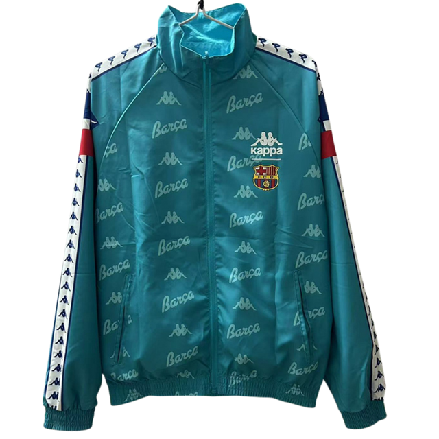 FC Barcelona 1996/97 Inspired Retro Windbreaker - Reversible