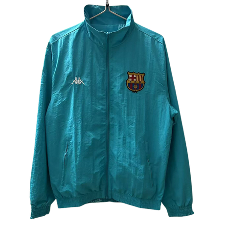 FC Barcelona 1996/97 Inspired Retro Windbreaker - Reversible