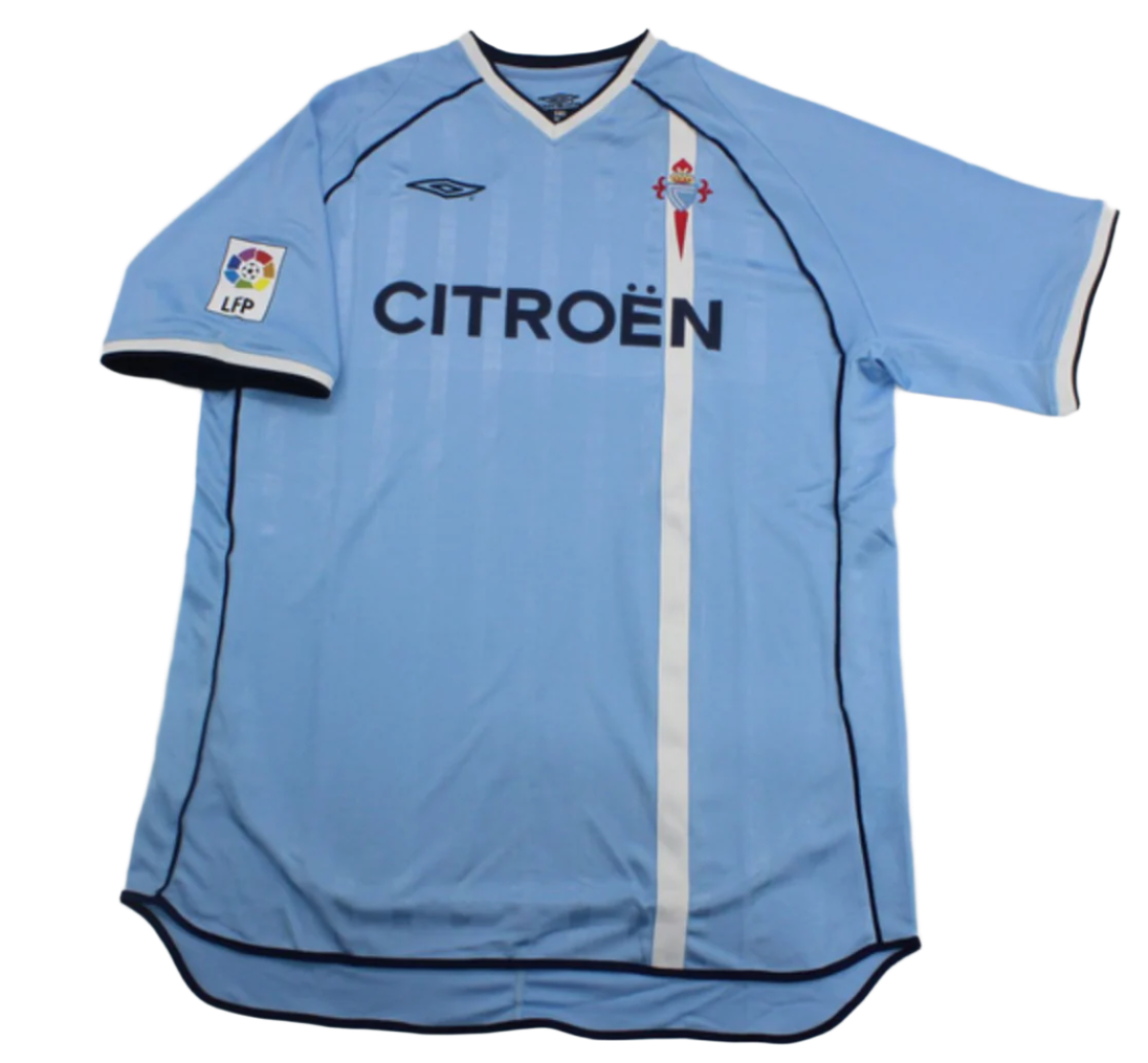 RC Celta de Vigo 2001/02 (Home) w/ La Liga patch