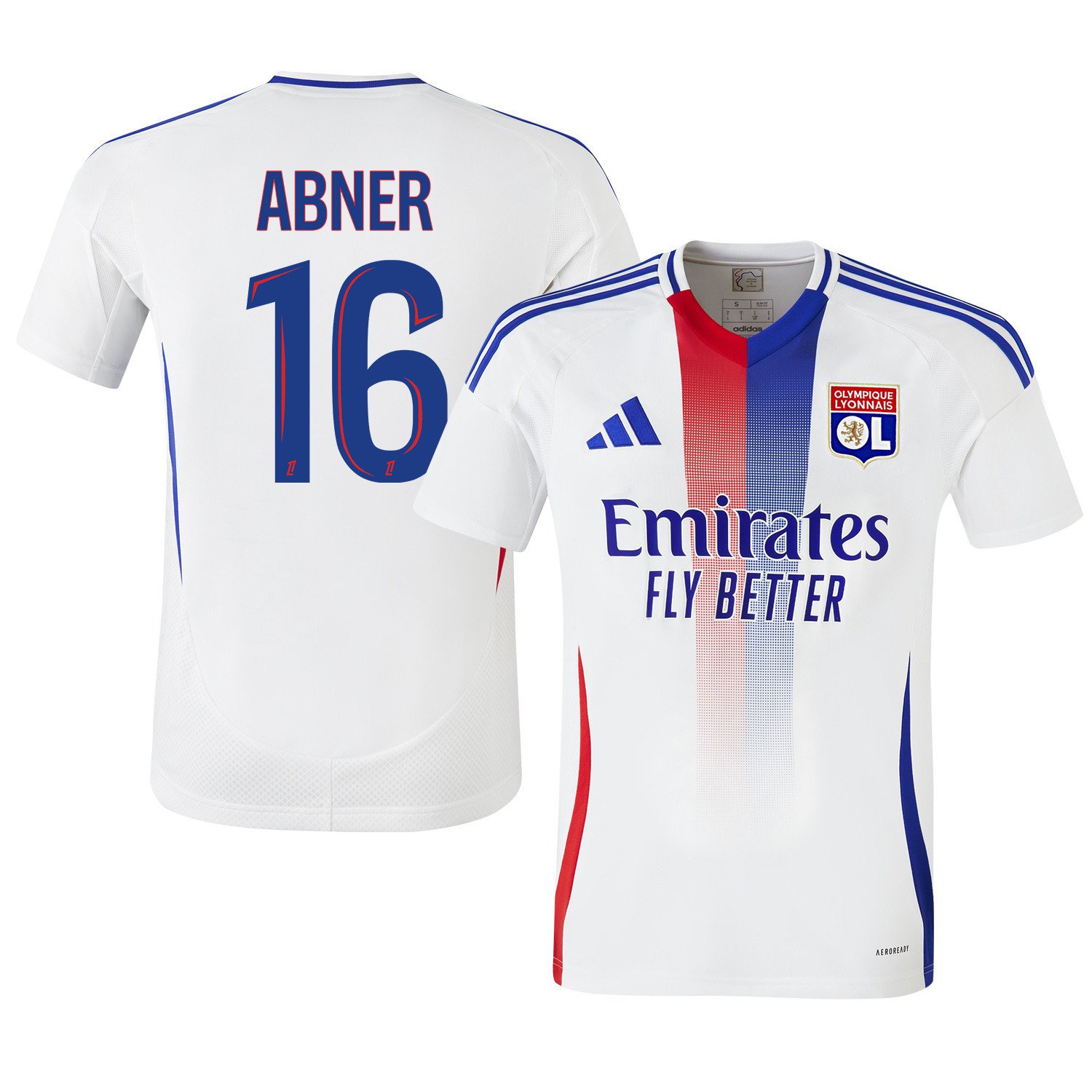 Abner 16 Olympique Lyonnais 2024/25 Home Men Jersey - White