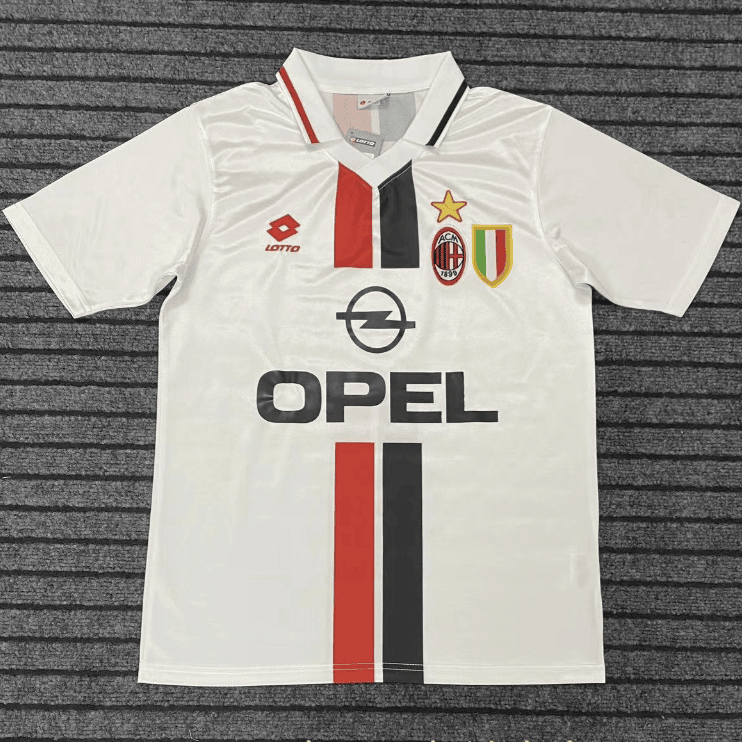 AC Milan 1995/96 Away Retro Men Jersey - White