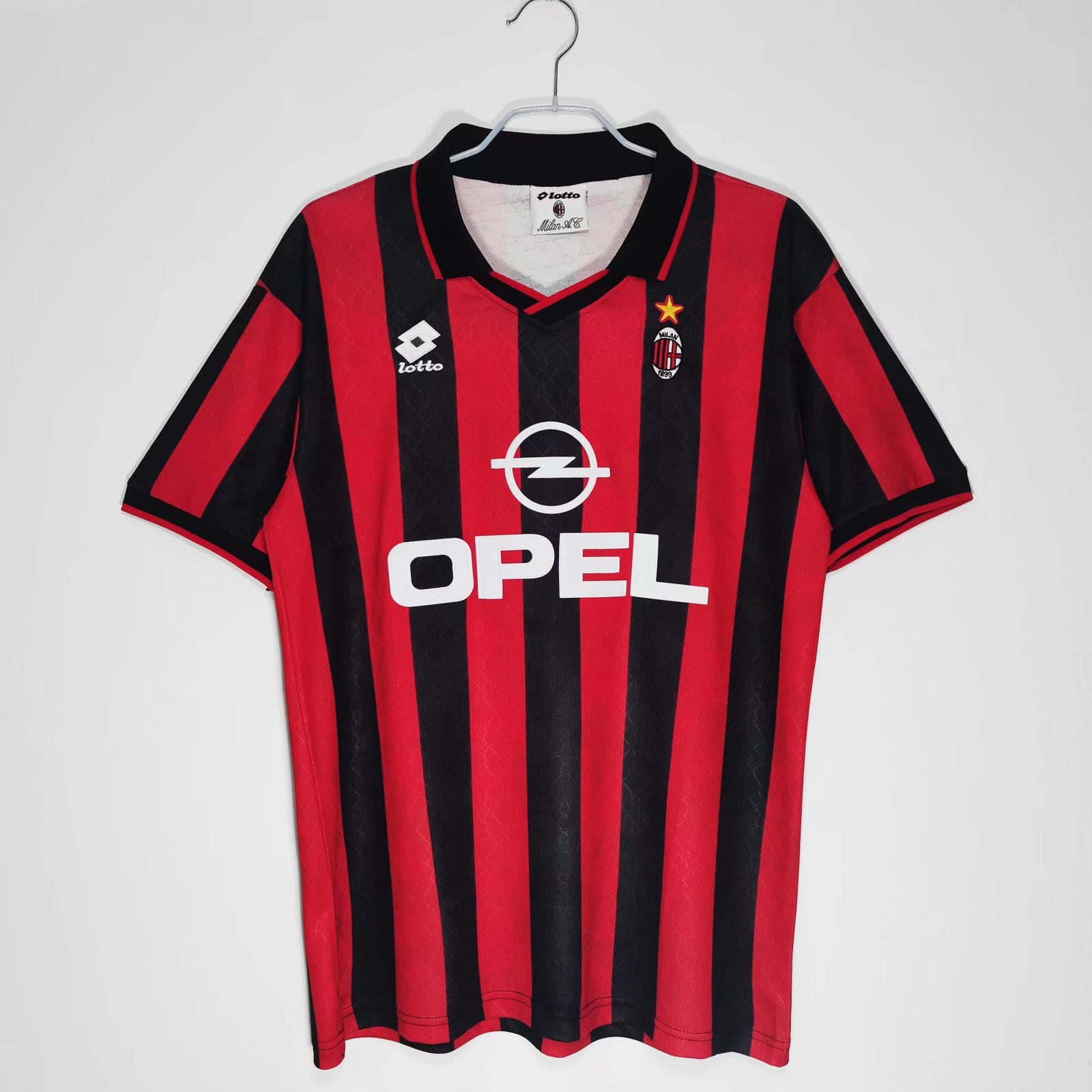 AC Milan 1995/96 Home Retro Men Jersey - Red