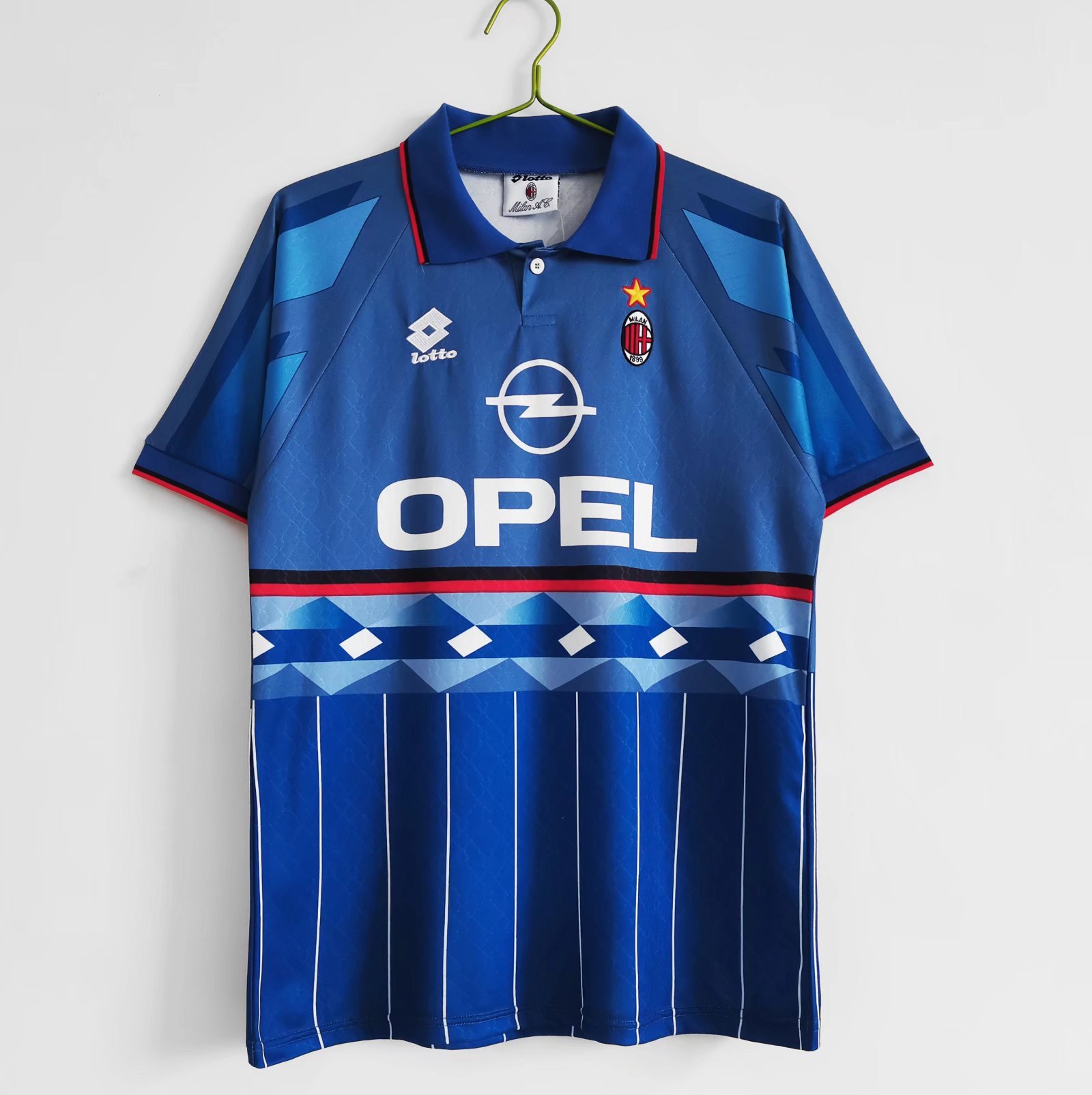 AC Milan 1995/96 Third Retro Men Jersey - Blue