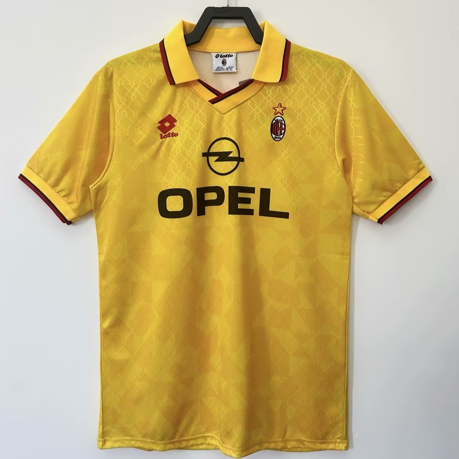 AC Milan 1995/96 Third Retro Men Jersey - Yellow