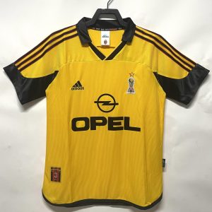 AC Milan 1999/00 Away Retro Men Jersey - Yellow