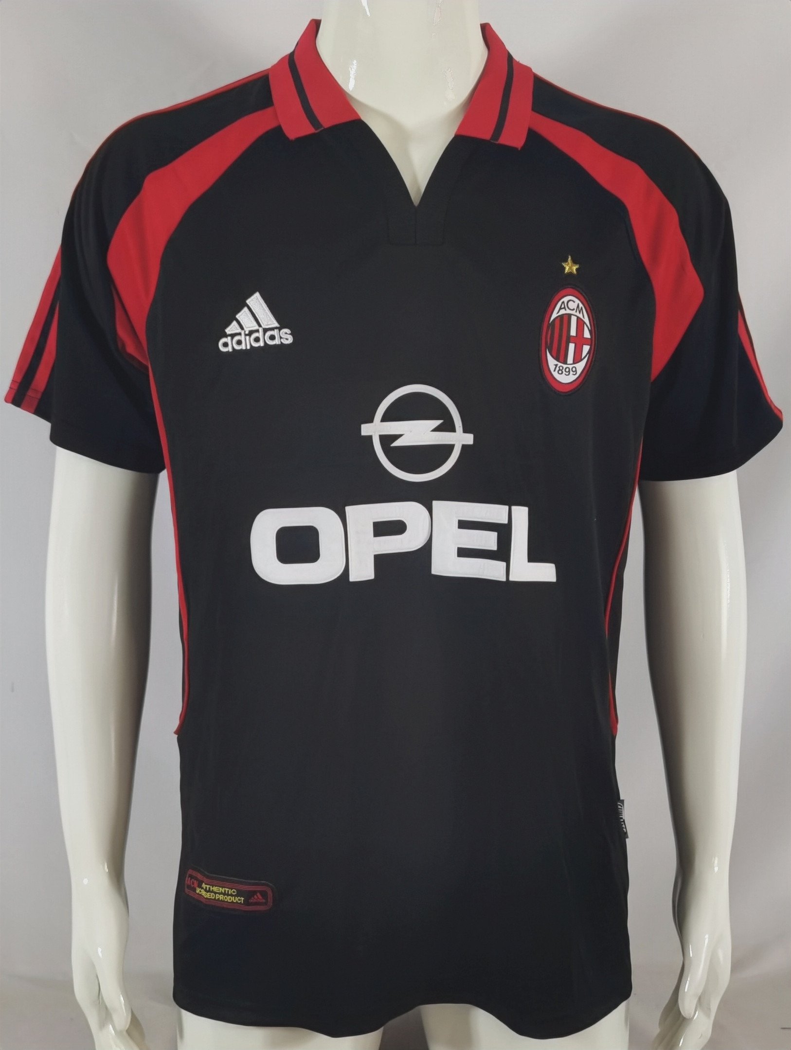AC Milan 2000/01 Third Retro Men Jersey – Black