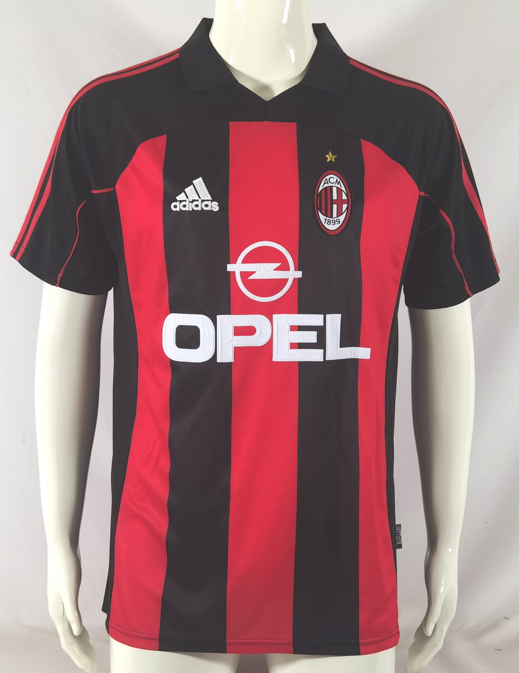 AC Milan 2001/02 Home Retro Men Jersey – Red/Black