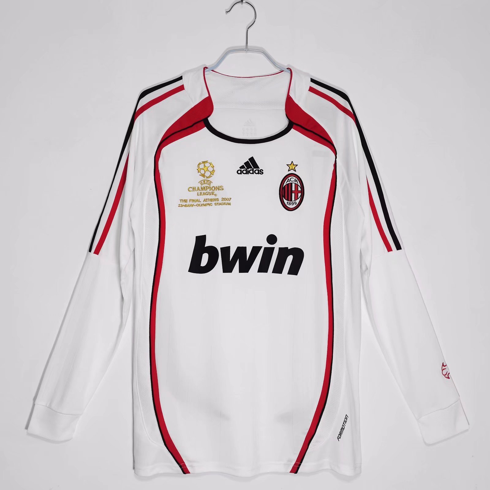 AC Milan 2006/07 Away Retro Long Sleeve Men Jersey - White