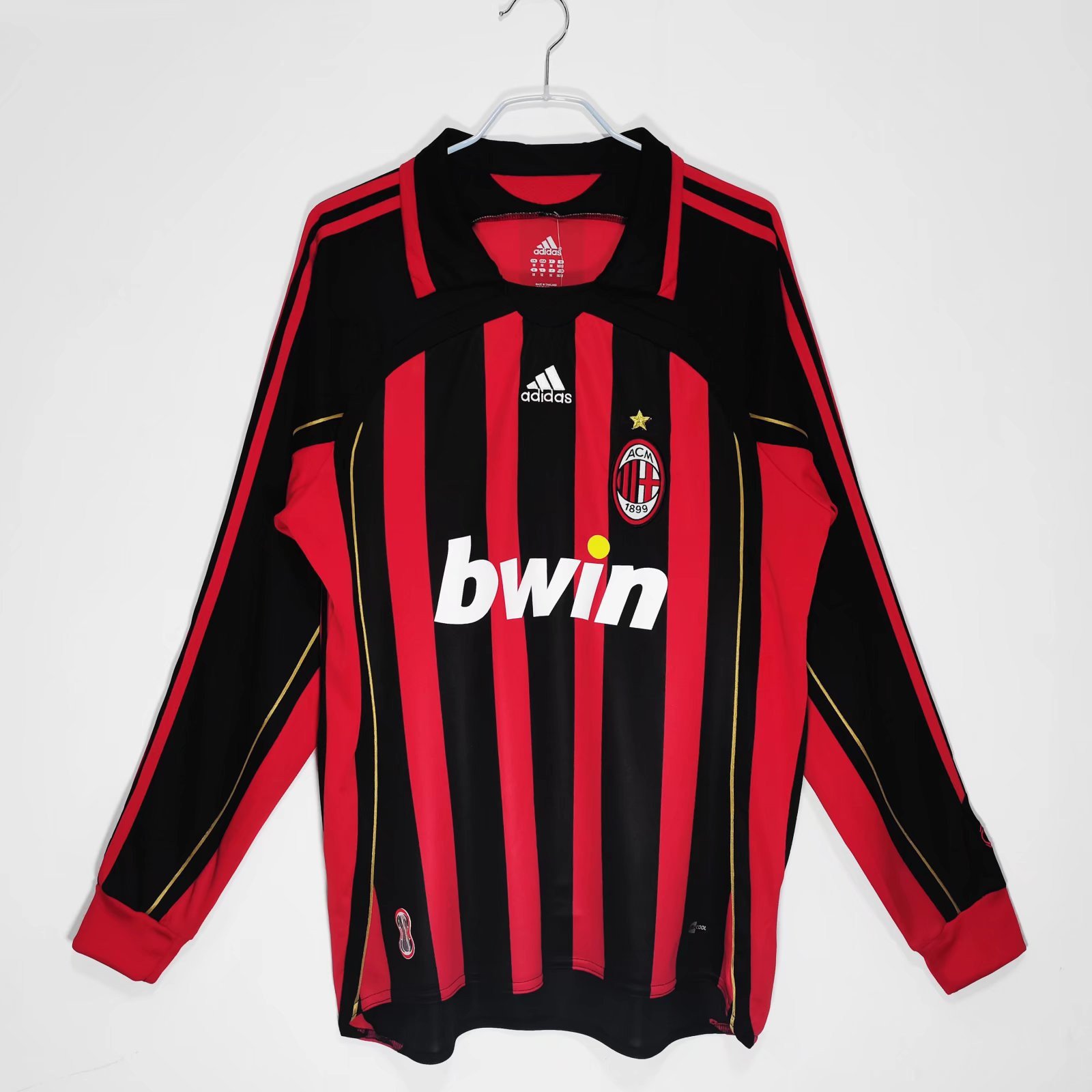 AC Milan 2006/07 Home Retro Long Sleeve Men Jersey - Red
