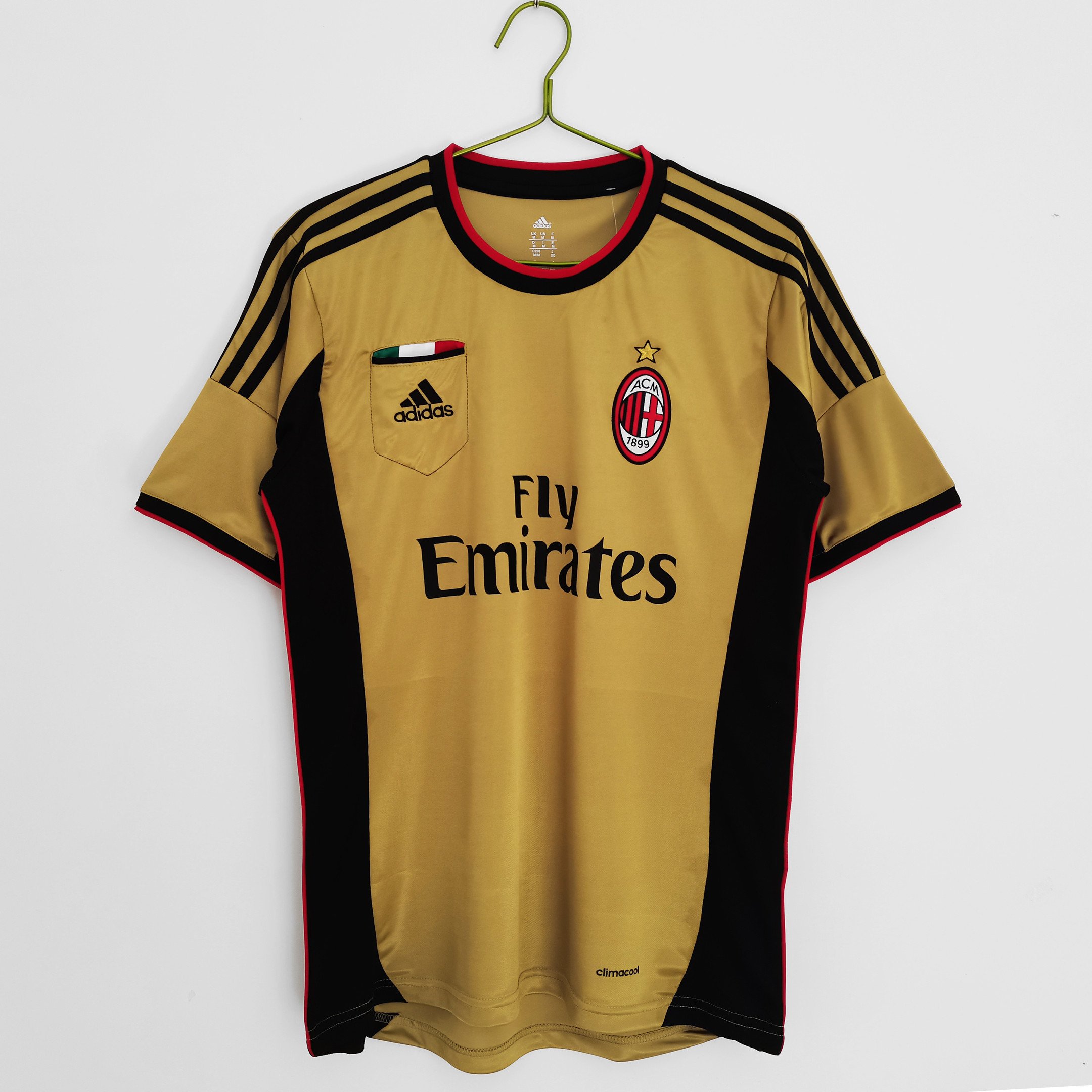 AC Milan 2013/14 Third Retro Men Jersey - Yellow