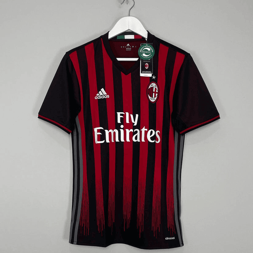 AC Milan 2016/17 Home Retro Men Jersey - Black