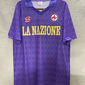 ACF Fiorentina 1989/90 Home Retro Men Jersey - Purple