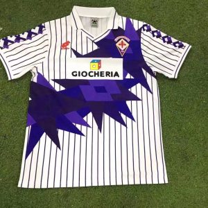 ACF Fiorentina 1991/92 Away Retro Men Jersey - White