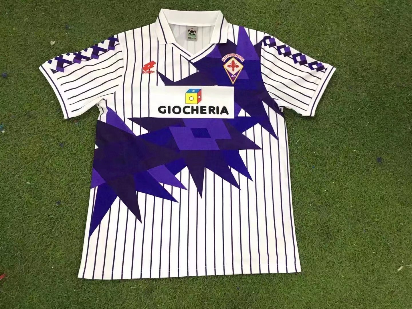 ACF Fiorentina 1991/92 Away Retro Men Jersey – White