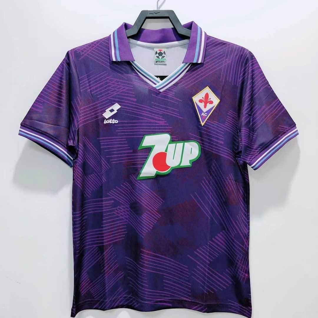 ACF Fiorentina 1992/93 Home Retro Men Jersey - Purple