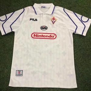 ACF Fiorentina 1997/98 Away Retro Men Jersey - White