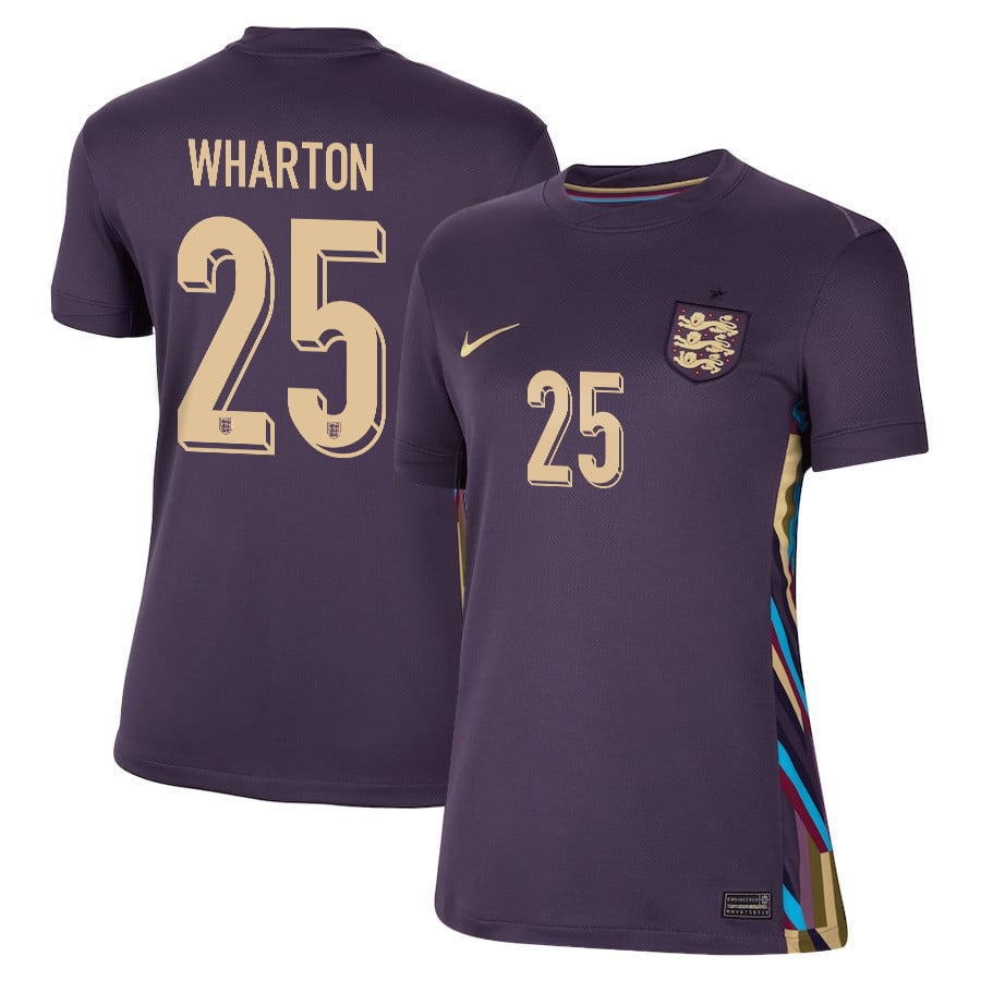 Adam Wharton 25 England 2024/25 Away Stadium Football Women Jersey - Purple