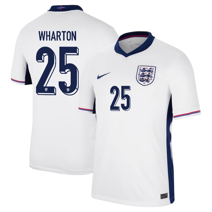Adam Wharton 25 England 2024/25 Home Stadium Football Jersey - Men White
