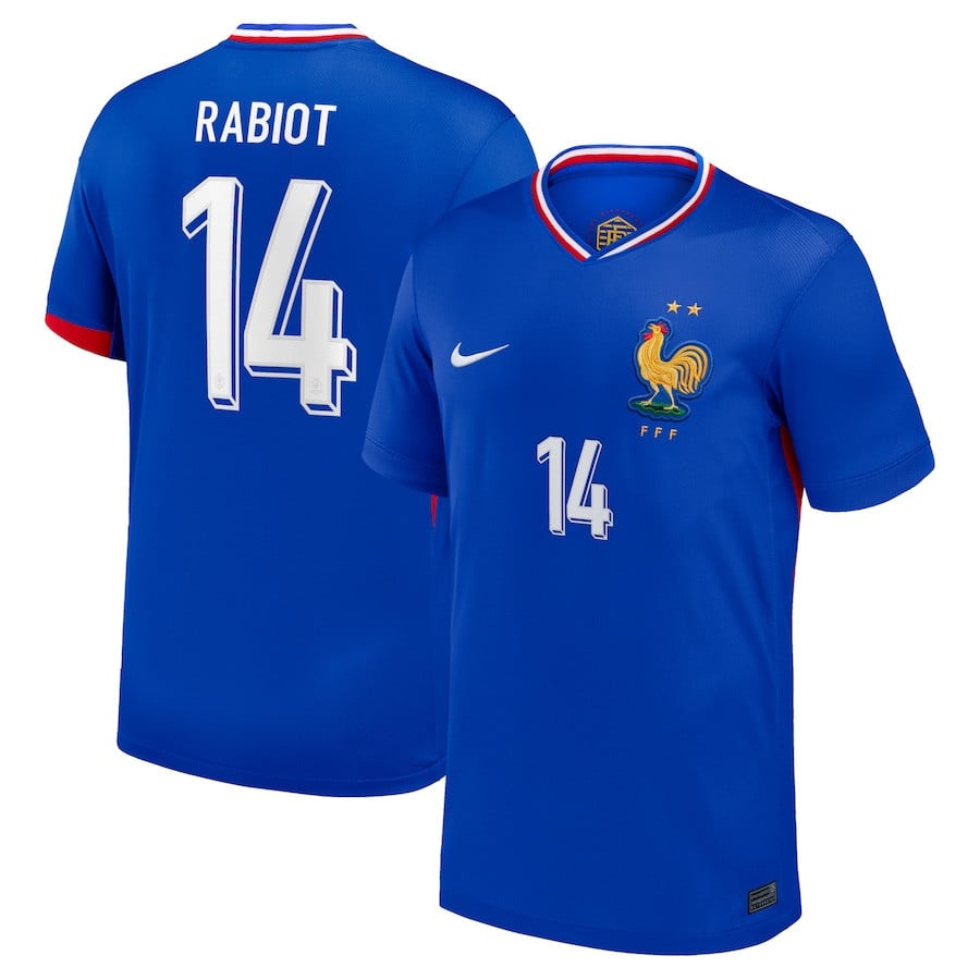 Adrien Rabiot 14 France National Team 2024 Home YOUTH Jersey - Blue