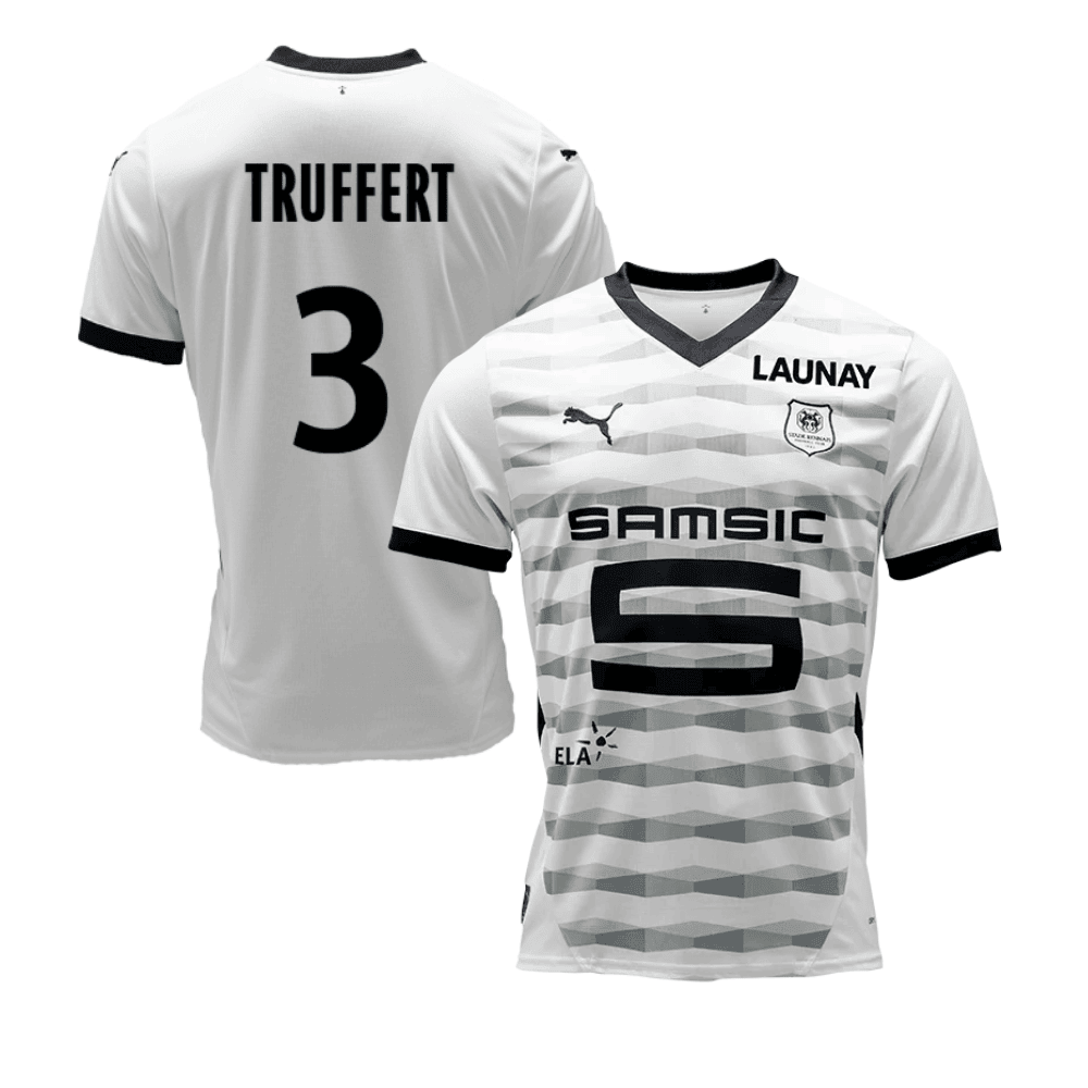 Adrien Truffert 3 Stade Rennais F.C. 2024/25 Away Men Jersey - White