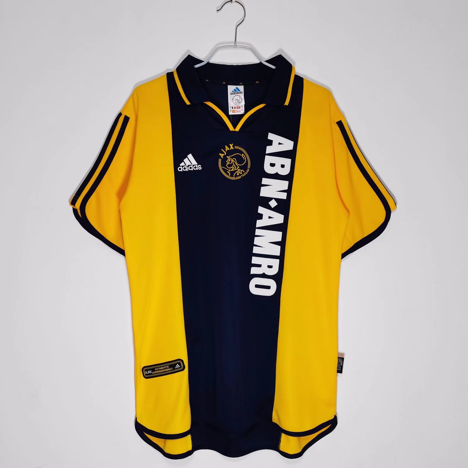AFC Ajax 2000/01 Away Retro Men Jersey - Yellow