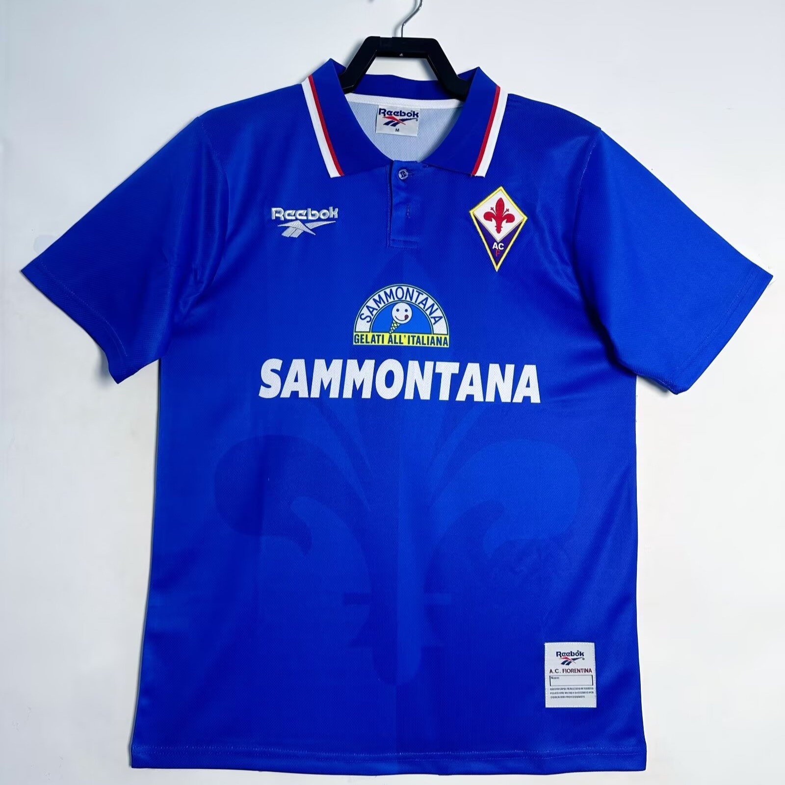 AFC Fiorentina 1995 Home Retro Men Jersey - Blue