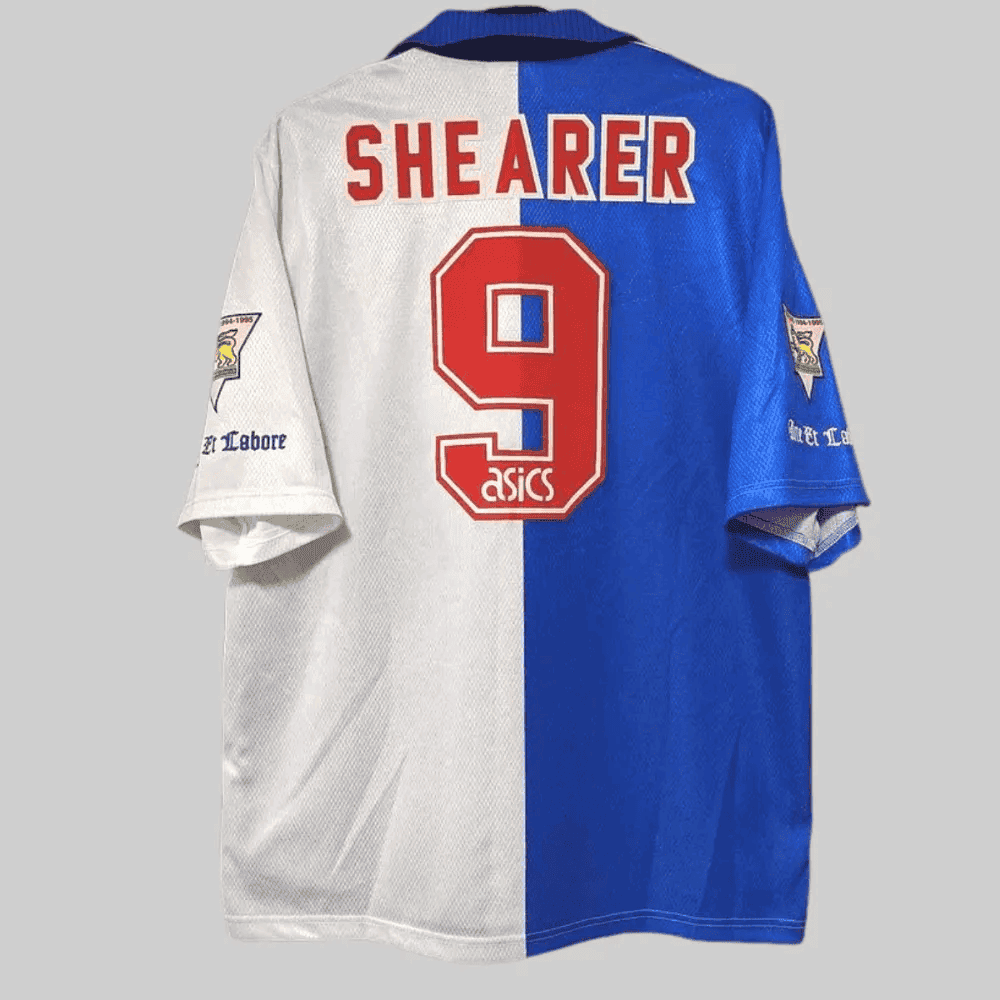 Alan Shearer 9 Blackburn 1994-1995 Retro Home Jersey - Men
