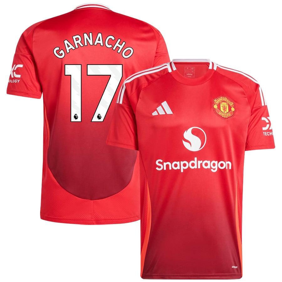 Alejandro Garnacho 17 Manchester United 2024/25 Home Jersey - Men, Red