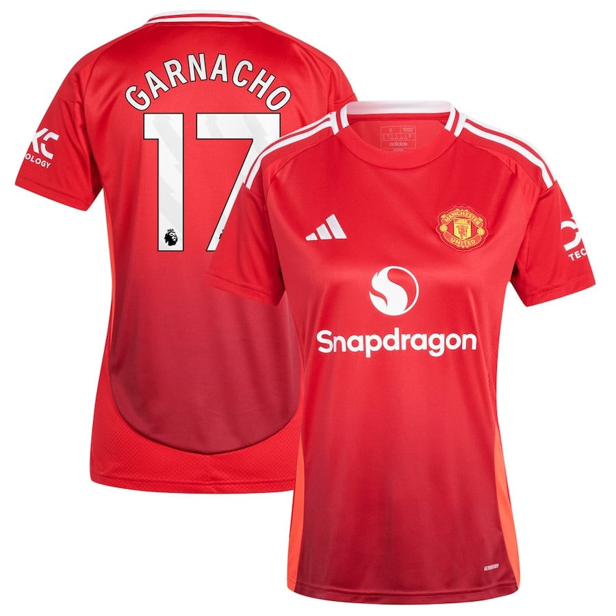 Alejandro Garnacho 17 Manchester United 2024/25 Home Women Jersey - Red