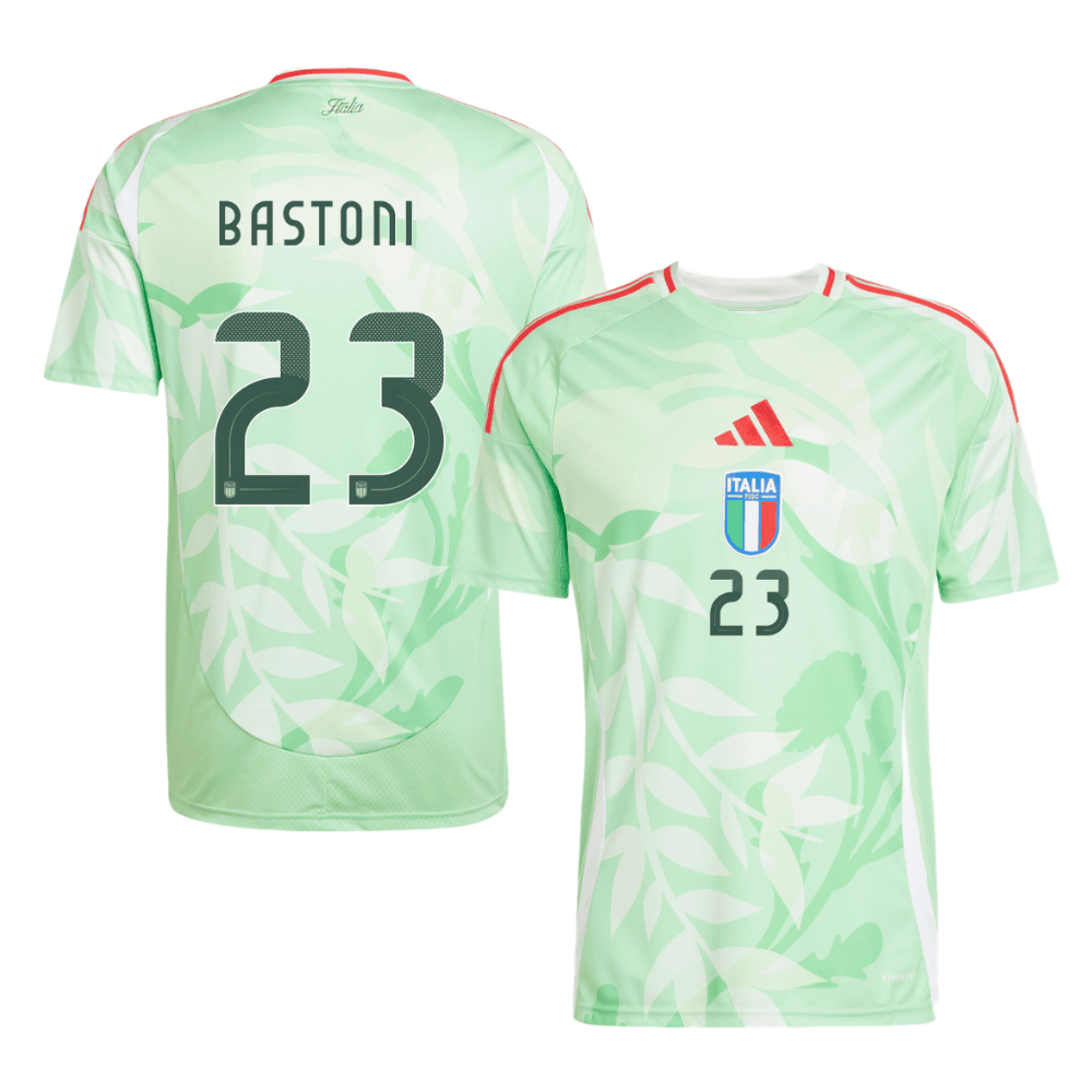 Alessandro Bastoni 23 Italy National Team 2025/26 Away Men Jersey - Green