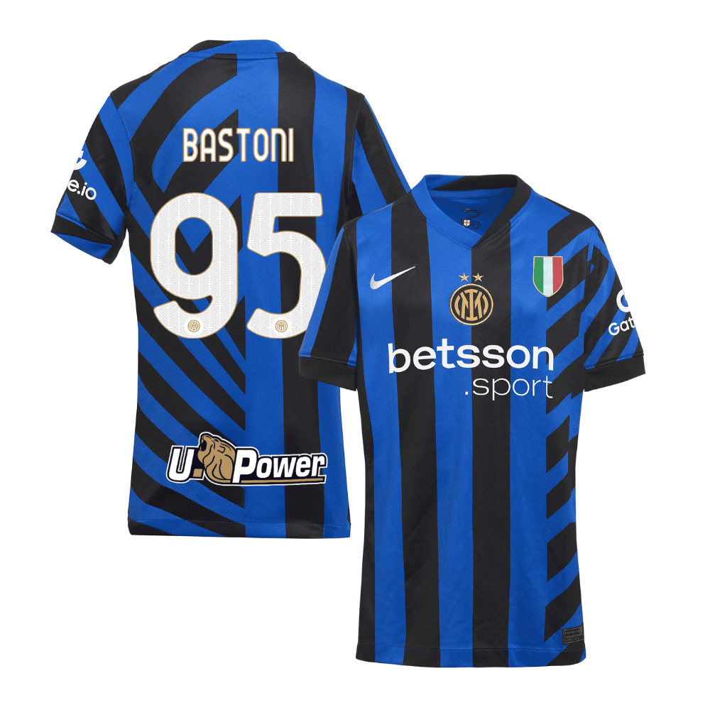 Alessandro Bastoni 95 Inter Milan 2024/25 Home YOUTH Jersey - Blue