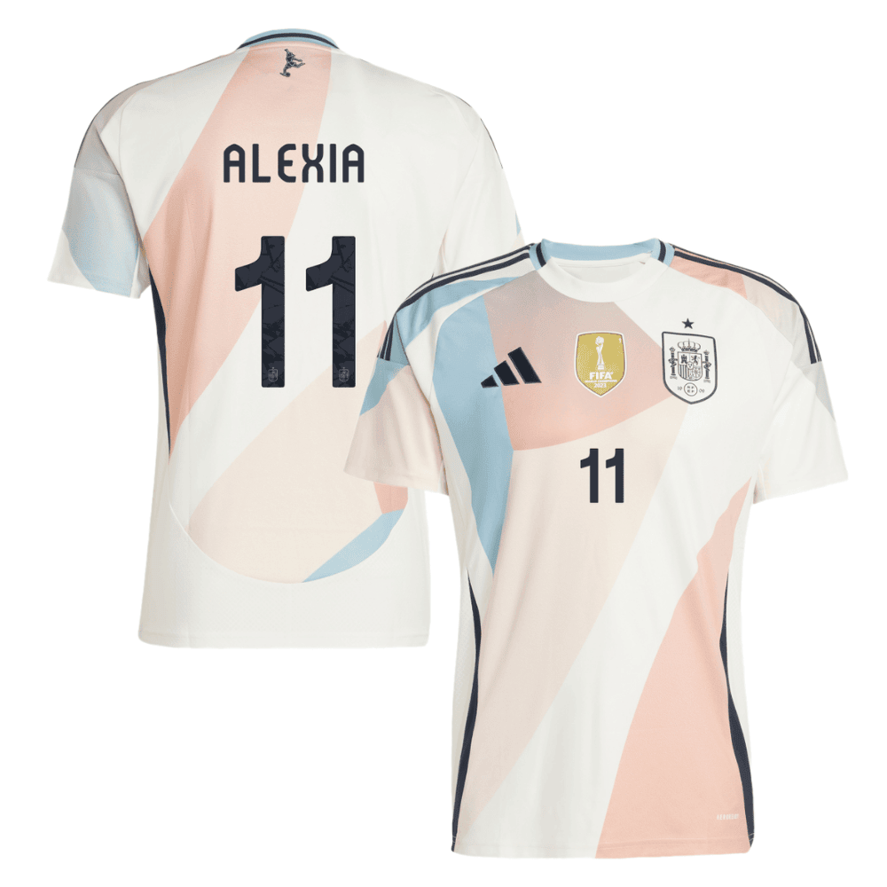 Alexia Putellas 11 Spain Women's National Team 2025/26 Away Men Jersey - Cream