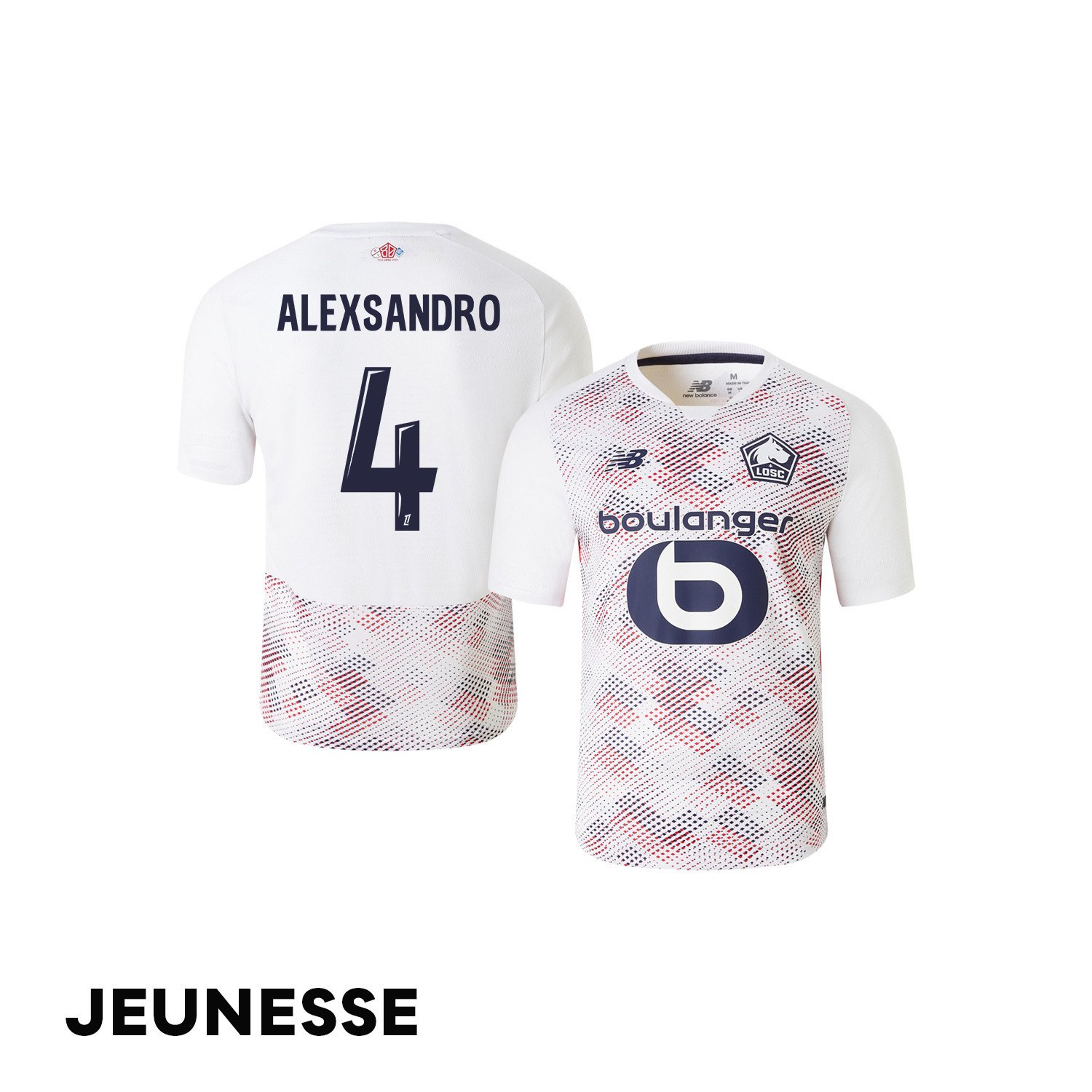 Alexsandro 4 LOSC Lille 2024/25 Away YOUTH Jersey - White