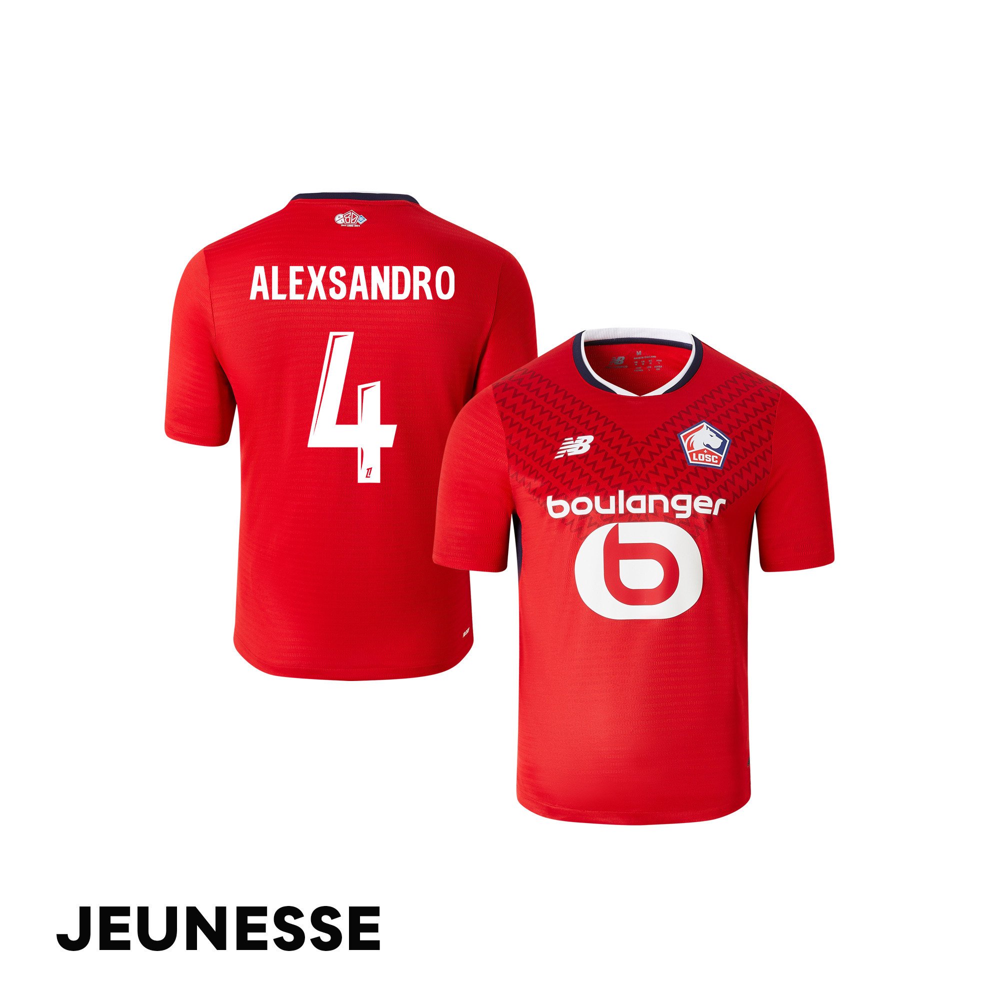 Alexsandro 4 LOSC Lille 2024/25 Home YOUTH Jersey - Red
