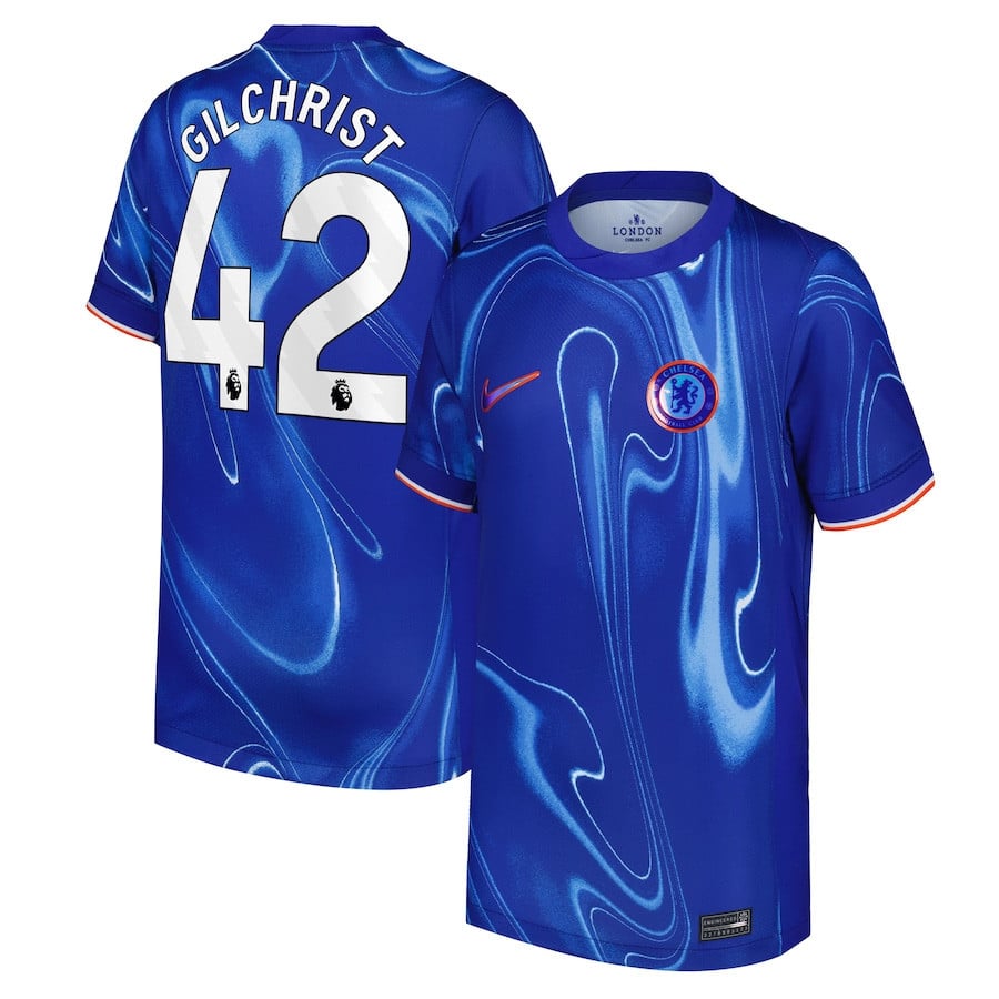Alfie Gilchrist 42 Chelsea 2024/25 Home YOUTH Jersey - Blue