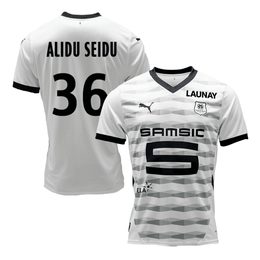 Alidu Seidu 36 Stade Rennais F.C. 2024/25 Away Men Jersey - White
