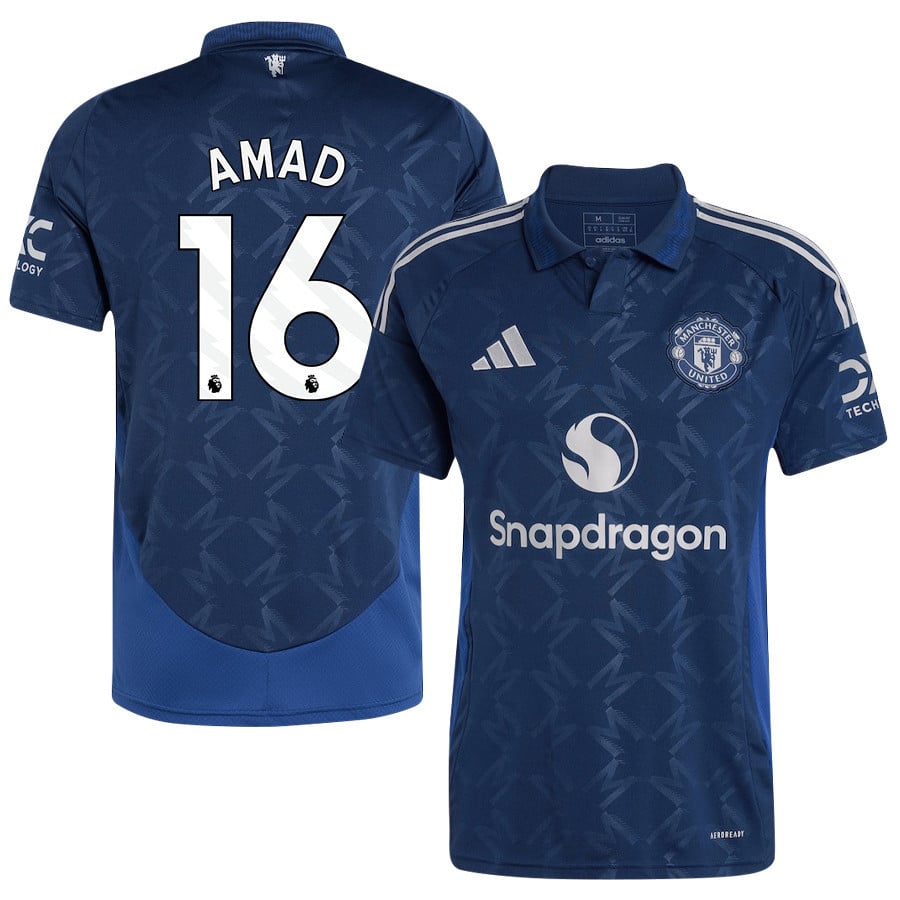Amad 16 Manchester United 2024/25 Away Jersey - Men, Blue