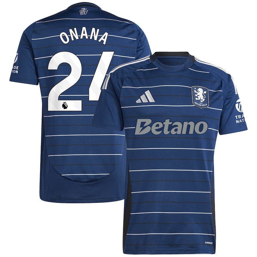 Amadou Onana 24 Aston Villa 2024/25 Third Men Jersey - Navy