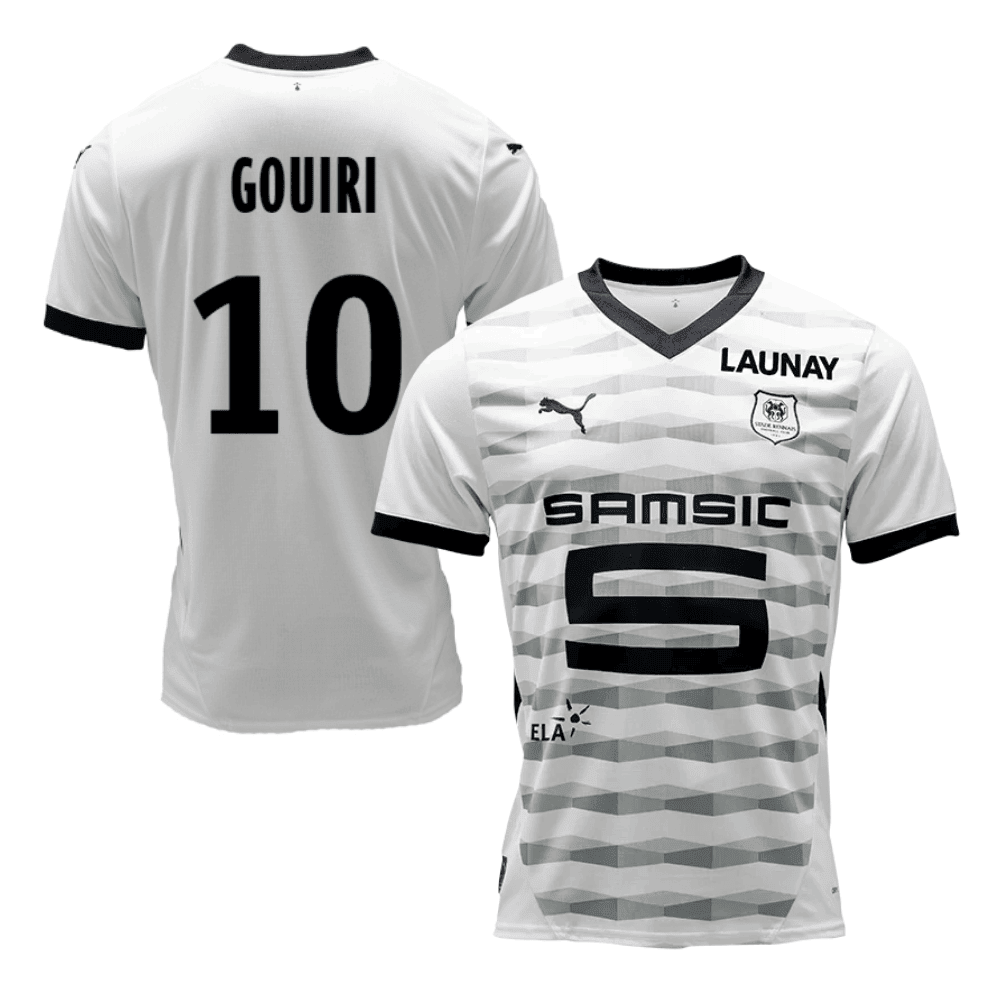 Amine Gouiri 10 Stade Rennais F.C. 2024/25 Away Men Jersey - White
