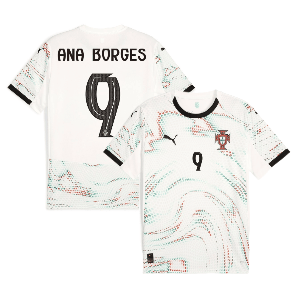 Ana Borges 9 Portugal Women's National Team 2025/26 Away Men Jersey - White