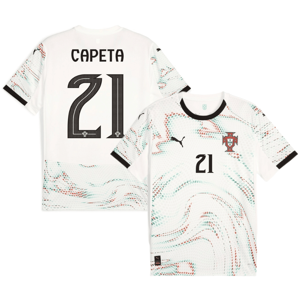 Ana Capeta 21 Portugal Women's National Team 2025/26 Away Men Jersey - White