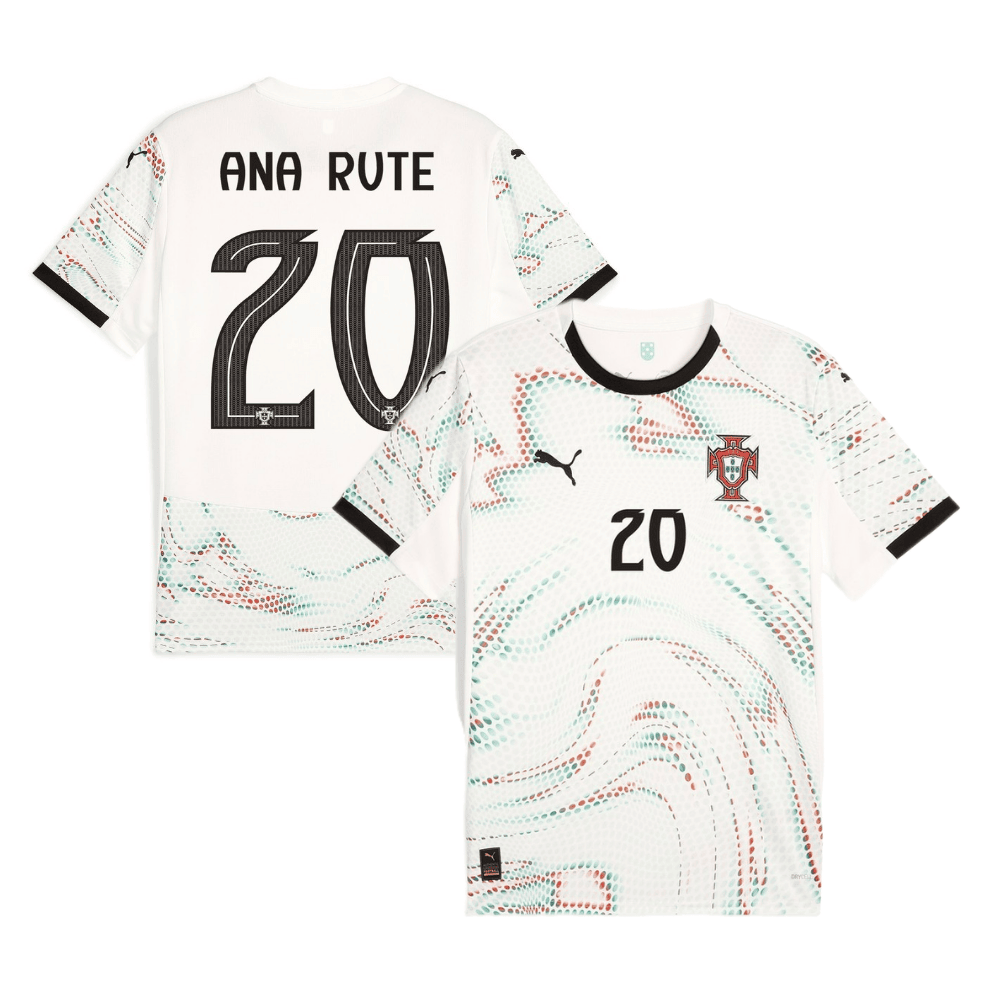 Ana Rute 20 Portugal Women's National Team 2025/26 Away Men Jersey - White