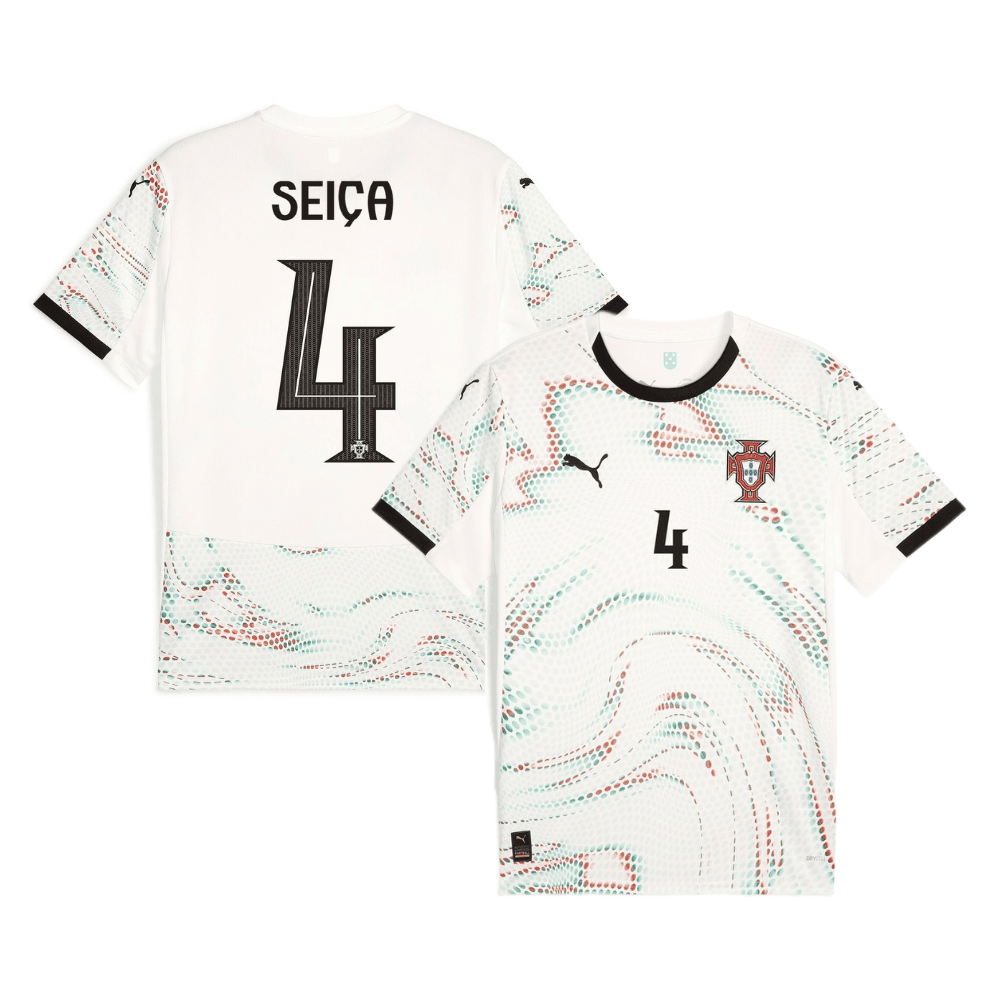 Ana Seiça 4 Portugal Women's National Team 2025/26 Away Men Jersey - White