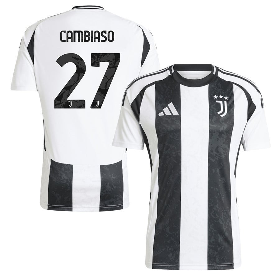 Andrea Cambiaso 27 Juventus 2024/25 Home Men Jersey - White
