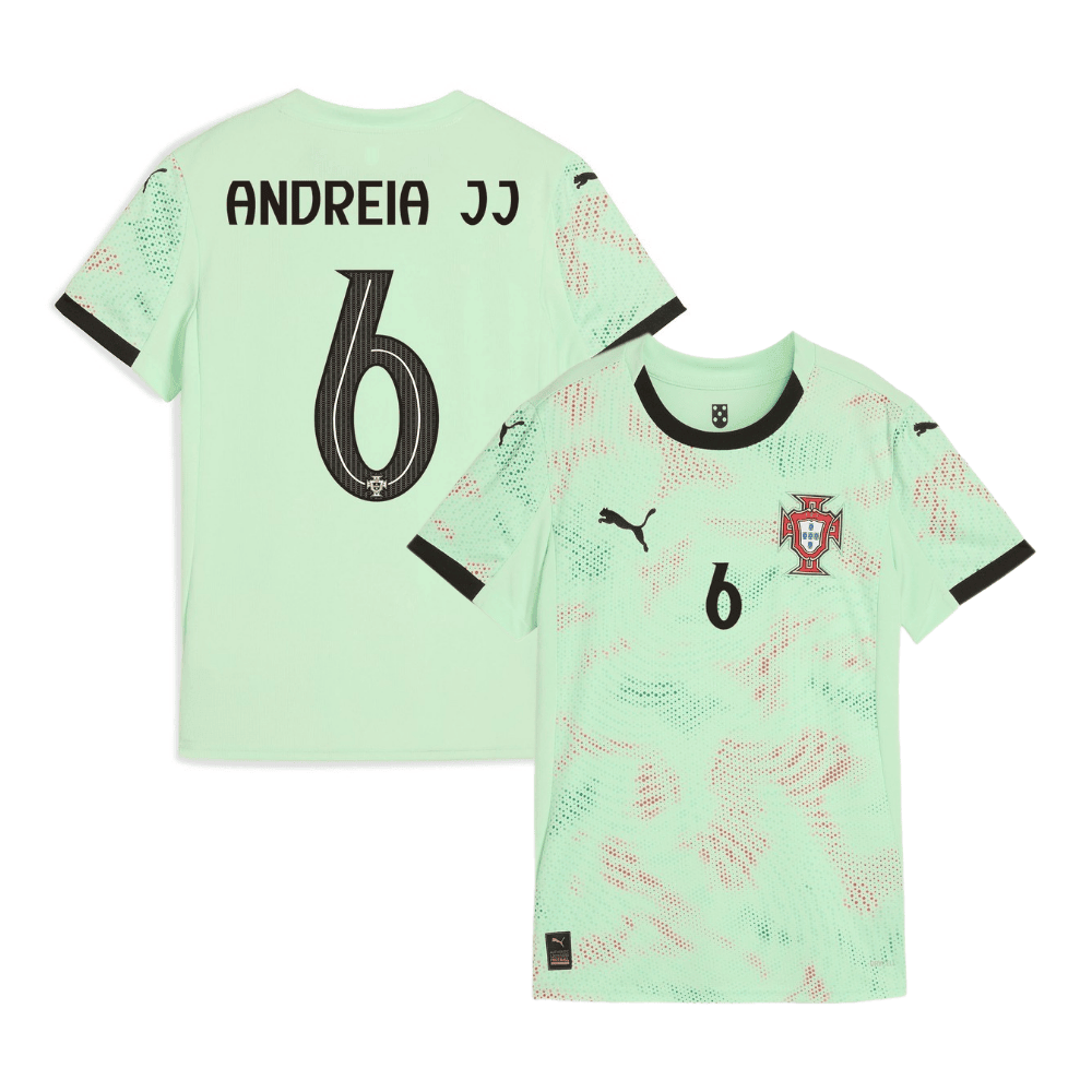 Andreia Jacinto 6 Portugal Women's National Team 2025/26 Away Men Jersey - Green