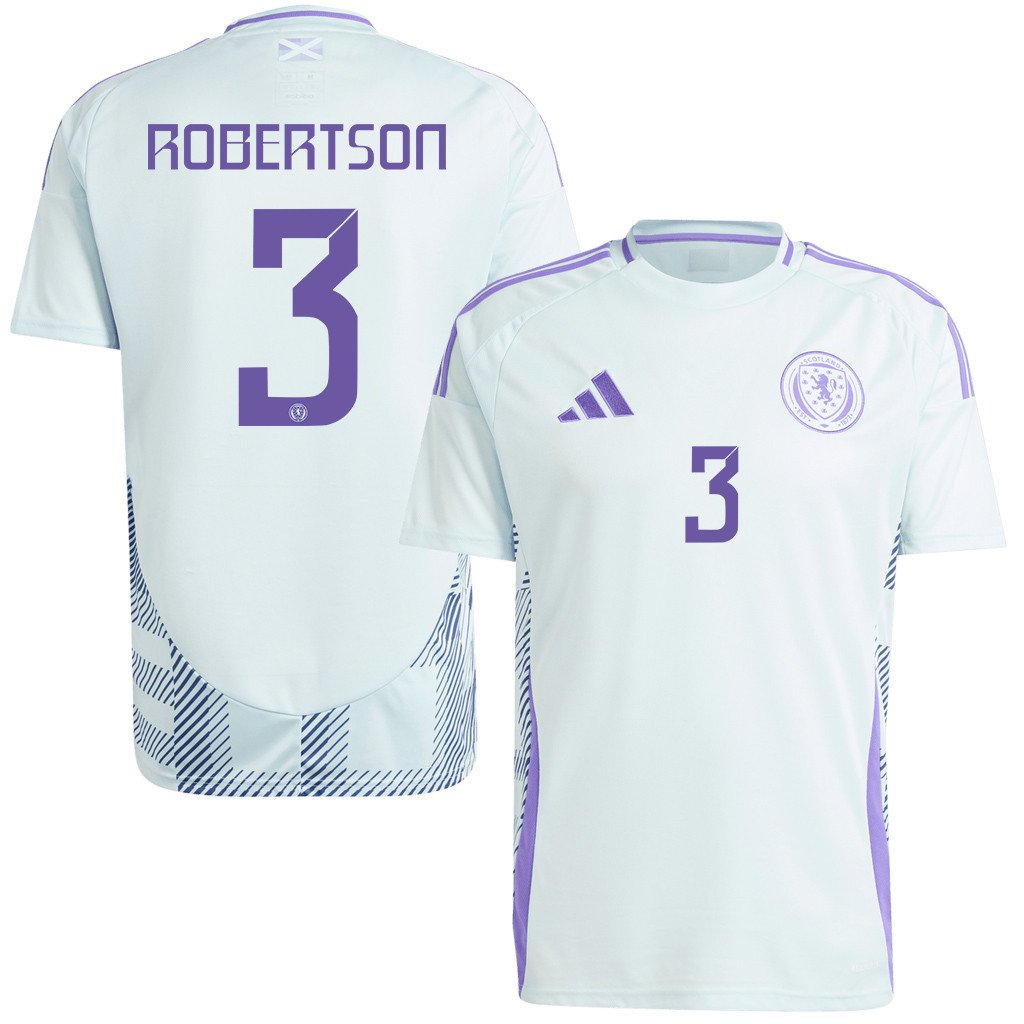 Andy Robertson 3 Scotland National Team 2024 Away Men Jersey - White