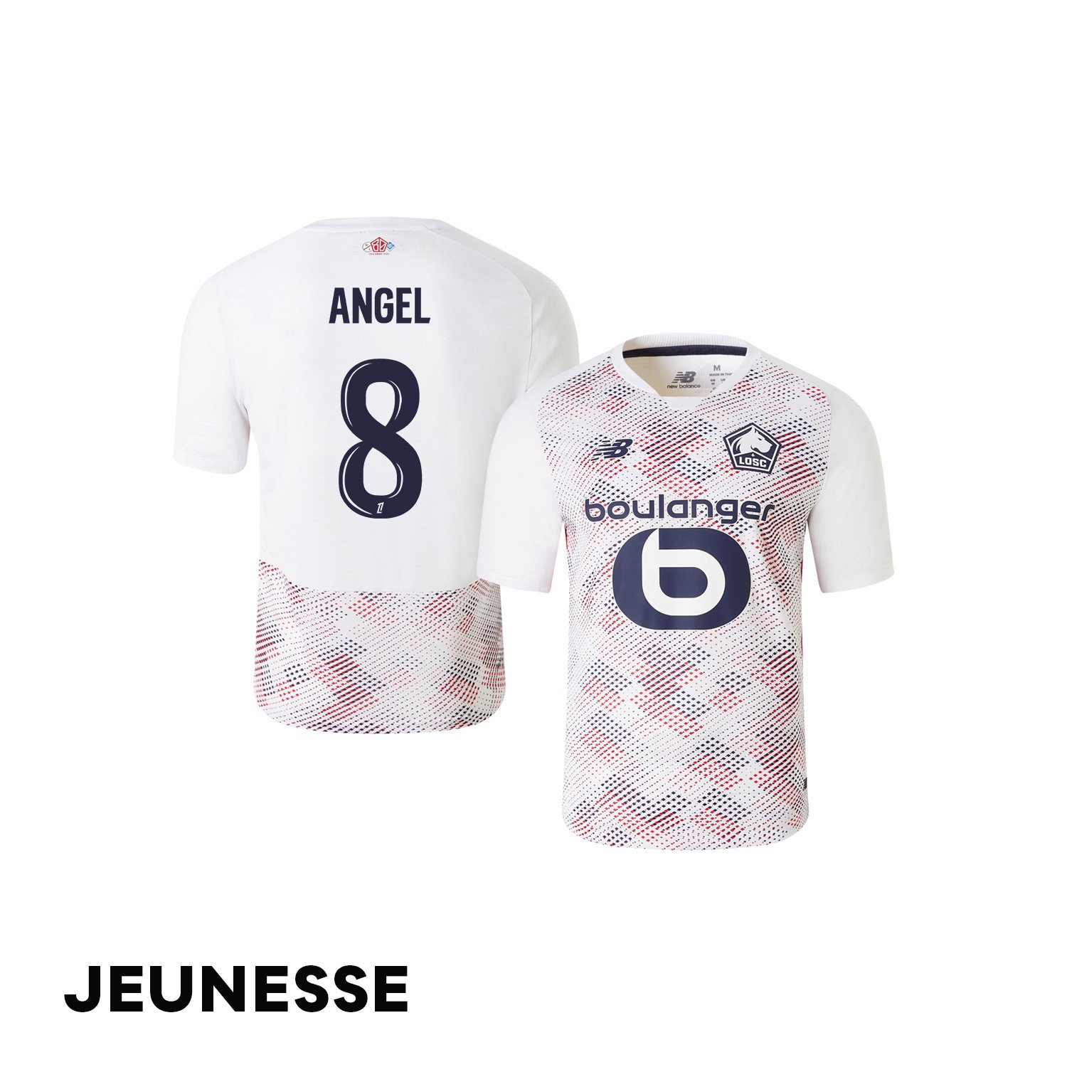 Angel Gomes 8 LOSC Lille 2024/25 Away YOUTH Jersey - White